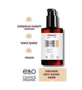 Sirenol Organik Sertifikalı Anti Aging Yüz Kremi