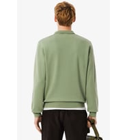 Lacoste Zip-Up Fleece Sweatshirt Green Fermuarlı Dik Yaka Pamuklu Erkek Sweatshirt Yeşil