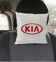 BK Gift Kia Tasarımlı Kare Araç Koltuk Yastığı-1