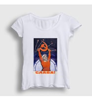 Presmono Kadın Beyaz Slava CCCP Sovyetler Birliği T-Shirt 267703tt