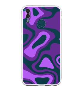 PrintiFy Huawei Y9 2019 Uyumlu Kamera Korumalı Renkli Desen Tasarımlı Şeffaf Silikon Kılıf