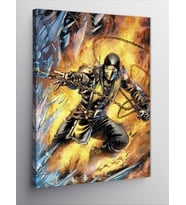 Kanvas Tablo Mortal Kombat Scorpion