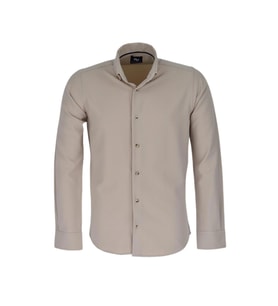 Erkek Spor Gofre Uzun Kol Gömlek BGL-ST03533 (Bej)