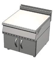 CSA Karacasan 80 cm 700 Seri Set Üstü Nötr Ara Tezgah
