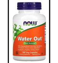 NOW Foods, Water Out, Fluid Balance, 100 Veg Capsules (Renksiz)