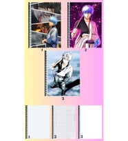 Gintoki sakata 3 adet defter A4 büyük boy çizgili_kareli_çizgisiz