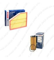 Bosch Filtre Bakım Seti BMW 5 SERİSİ E60 520 d Dizel 2008-2010 N47D20 Motor Hava + Yağ filtre
