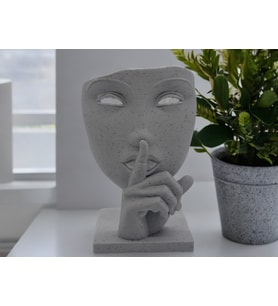 Sessiz İfade Gizem Hediyelik Natural Ev Ofis Şık Dekorasyon Ürünü 15 cm