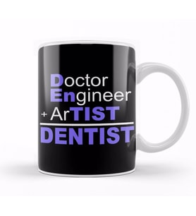 Doctor Engineer Artist Dentist Kupa Bardak Porselen