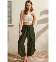 Kadın Kalın Askılı Oyuk U Yaka Cotton Düz Yazlık Uzun Dantel Detaylı Pijama Takımı (Renksiz)