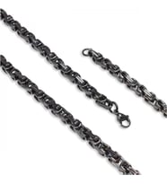 Moncuk Design Kral Erkek Çelik Kolye 5mm 33514P6D80