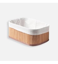 Bambu Katlanır Çok Amaçlı Sepet 35X25X14