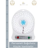 #Vantilatör Masaüstü Mini Fan Şarj Edilebilir Ofis Ev Araç Araba Pervaneli Soğutucu Küçük Vantilatör