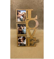 Kişiye Özel Love Çerçeve, Aşk Çerçeve, Masa Üstü Çerçeve, 12x21 cm Çerçeve