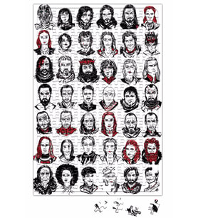 Game Of Thrones Faces Puzzle 240 Parça Yapboz