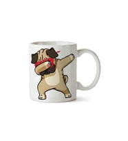 Pug Puppy Dab Dabbing Porselen Kupa Bardak
