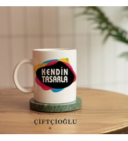 Kişiye Özel Kendin Tasarla 1. Sınıf Porselen Kupa Hediyelik (Pamuk Beyaz)