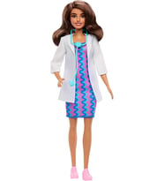 Barbie Çıkarılabilir Beyaz Önlüğü, Elbisesi, Ayakkabıları Ve Stetoskop Aksesuarıyla Barbie Kariyer B (Çok Renkli)