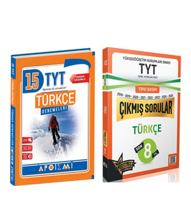 Apotemi TYT Türkçe Deneme ve 8 Yıl Çıkmış Sorular Seti 2 Kitap