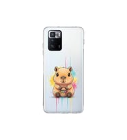 Poco X3 GT ile Uyumlu Splash Kapibara Tasarımlı Şeffaf Silikon Kılıf