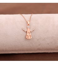Melek Rose Gümüş Kolye 3650
