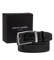 Pierre Cardin Rugan Deri Erkek Kemer (En 3,5 cm) PC-2209R (Siyah)