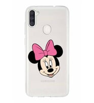 Samsung Galaxy A11   Kapak Minnie Mouse Tasarımlı Şeffaf Silikon Kılıf