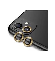 Apple iPhone 12 Uyumlu Zore CL-12 Premium Safir Parmak İzi Bırakmayan Anti-Reflective Kamera Lens Koruyucu (Gold)