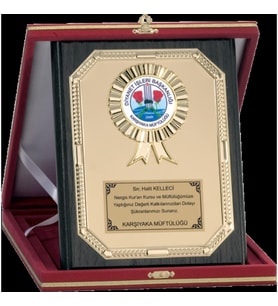 ODAK KUPA - Ahşap Plaketler - PL-041 A - 18x24 cm