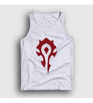 Presmono Unisex Beyaz Horde Logo World Of Warcraft Oyun Atlet 423703tt (Beyaz)