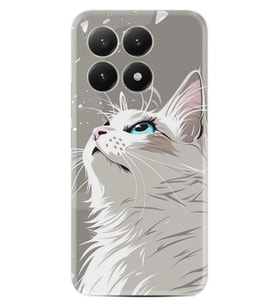Xiaomi 15T Pro Kılıf Boutique Baskılı Resimli Beyaz Kedi Pcode -061