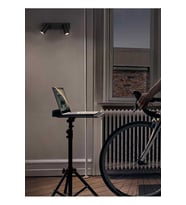 mylights ikili led spot siyah hareketli başlık tavan avize duvar aplik ayna üstü tablo aplik os-ram