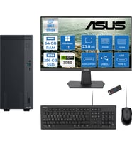 Asus Expertcenter P500MV Intel Core I7-13620H 64GB Ddr5 256GB SSD WIN11HOME 6GB/RTX3050 100HZ IPS 23.8" Mon Minitower Masaüstü Bilgisayar WL7136216512B0DH21+Zettausbbellek