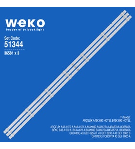 6344 36581X3 RF-AZ430016SE30-0701 A0  3 ADET LED BAR