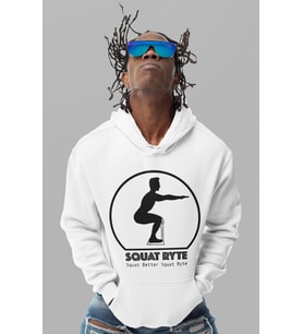 Tasarım Squat Ryte Bodybuilding Fitness Baskılı Unisex Oversize Gym Sporcu Hoodie
