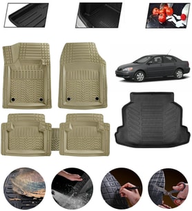 Toyota Corolla 2007-2013 Uyumlu Paspas Araca Özel Bagaj Havuzu MBS Bej