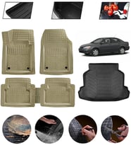 Toyota Corolla 2007-2013 Uyumlu Paspas Araca Özel Bagaj Havuzu MBS Bej