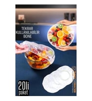 CEYLAN ADAM  Esnek Kase Bonesi – 20 Adet, 25 cm’e Kadar Uyumlu, Tekrar Kullanılabilir Tabak Bone