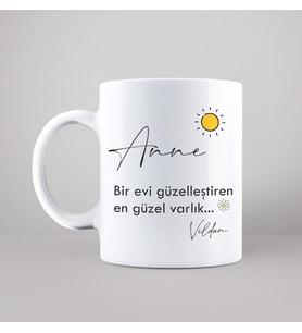 Anne Tasarımlı Kupa Kişiye Özel