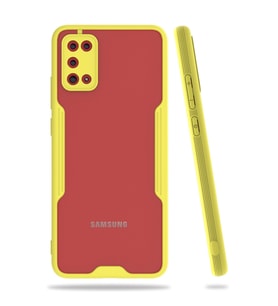Samsung Galaxy A02s Kılıf Platin Silikon - Sarı