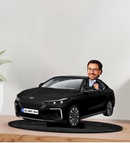 BK Gift Kişiye Özel Erkek Oltu Renk Togg Karikatür Biblo -2, Arkadaşa Hediye, Araba Hediyesi