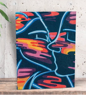 BK Gift Yatak Odası Konseptli Dekoratif Mini Kanvas Tablo 15x20cm-92