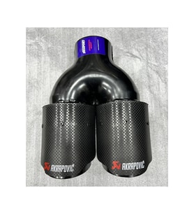 Akrapoviç (YERLİ) 76 Mm Egzoz Ucu Çiftli Eşit