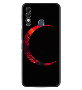 Spark 8T Kılıf Silikon Desen Özel Seri Red Moons 1747