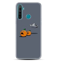 Realme 5i 5 Pro 6i 7 Pro 8 Kılıf Desemli Silikon Orange Escape 1374