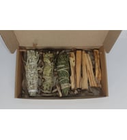 Doğal Ağaç ve Bitki Tütsü Seti ( Beyaz Adaçayı-Defne-Ardıç-Palo Santo )