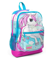 Coral High Pembe-Mavi Unicorn Desenli İlkokul ve Günlük Sırt Çantası - Kız Çocuk