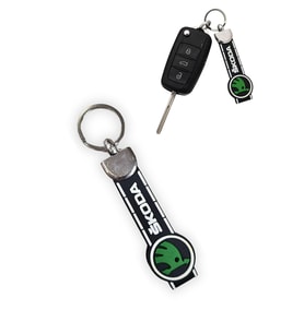 Skoda Uyumlu Silikon Araç Anahtarlık - Dayanıklı & Şık Oto Anahtarlığı