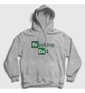 Presmono Unisex Gri Logo Breaking Bad Kapüşonlu Sweatshirt 185290tt (Gri)
