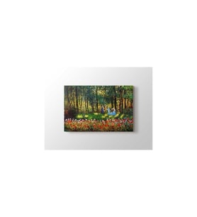 Claude Monet - The Family Of The Artist In The Argenteuil Garden Tablo - 106184 - 50x50 Cm